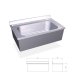 Fregadero inox colgante de gran capacidad  y una cubeta. FR054428