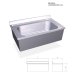 Fregadero colgante de gran capacidad  y una cubeta. FR054430