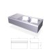 Fregadero  colgante, 2 cubetas y escurridor izquierdo FR054434
