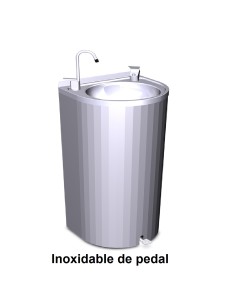  Fuente de columna inox de pedal