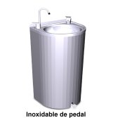  Fuente de columna inox de pedal