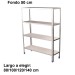 Estantería inoxidable de 4 niveles 800x500