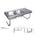 Fregadero colgante con palomillas, 2 cubetas y escurridor derecho  FR055846
