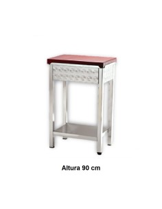 Mesa de acero inoxidable y sobre de polietileno