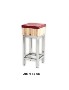 Tajo de corte de pilietileno, madera e inoxidable