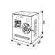 Picadora de carne industrial refrigerada SPMP-32RE-T medidas