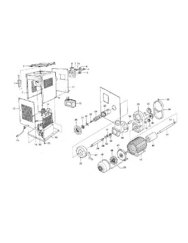 Picadora de carne industrial refrigerada SPMP-32RE-T piezas