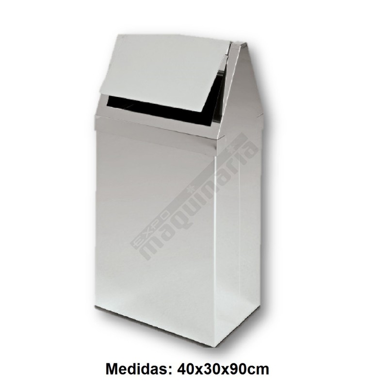 Cubo de basura - Cubo basura inox Rectangular DUAV4652