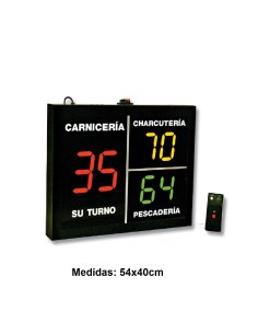 Pantalla indicadora de turnos SPIT-30