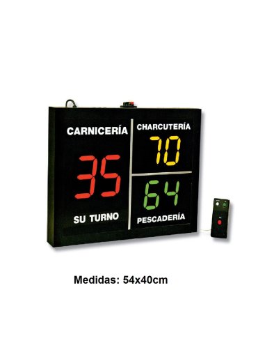 Pantalla indicadora de turnos SPIT-30