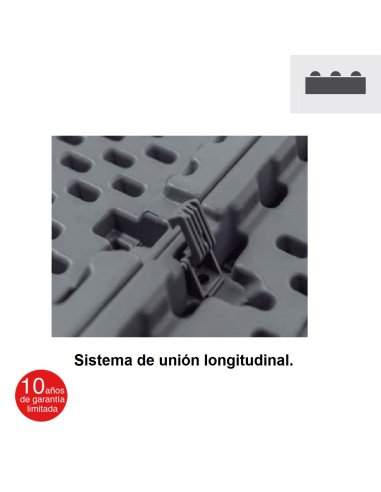 Mesa catering plegable Fondo 45 ZOM183  Sistema de unión longitudinal