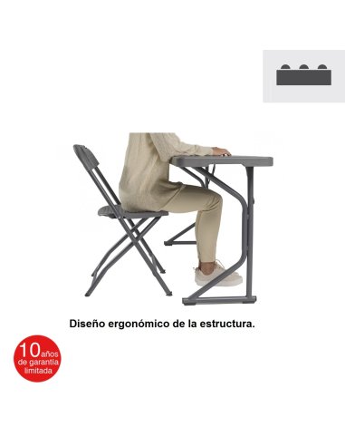 Mesa catering plegable Fondo 45 ZOM183 Diseño ergonómico de la estructura