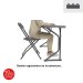 Mesa catering plegable Fondo 45 ZOM183 Diseño ergonómico de la estructura
