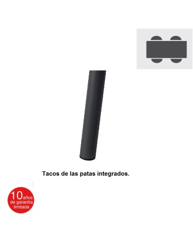 Mesa catering plegable Fondo 60 ZOL120 Tacos de las patas integrados