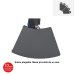 Mesa catering plegable CURVA F75 XLMOON  Sobre plegable. Mesa provista de un asa