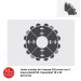 Mesa catering plegable CURVA F75 XLMOON  Unión circular de 4 mesas con 1 mesa planet180