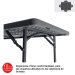 Mesa catering plegable Fondo 90 ZOXXL Ergonomía. Pleno confort 