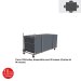 Mesa catering plegable Fondo 90 ZOXXL  Carro XXLtrolley para 28 mesas (2 pilas de 14 mesas)