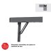 Mesa catering plegable Esquinera F90 ZOXXLCORNER  Bloquedor automático de patas en posición de uso