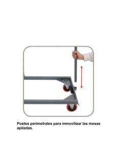 Carro catering  mesas modelo ZOL 2