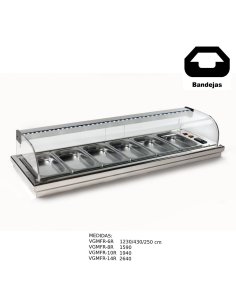 Vitrina de barra para tapas Encastrable VGMFR-6R