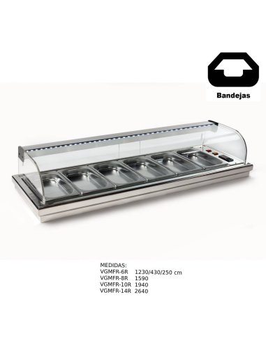 Vitrina de barra para tapas Encastrable VGMFR-6R