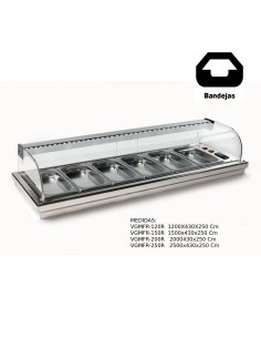 Vitrina de barra para tapas Encastrable VGMFR-120R