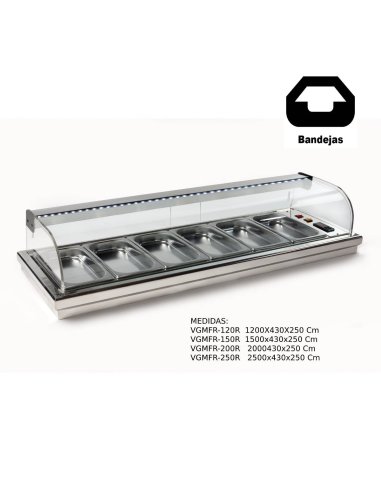 Vitrina de barra para tapas Encastrable VGMFR-120R