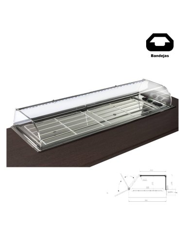 Vitrina de barra para tapas Encastrable VGCST-120 R