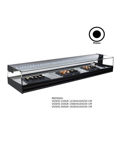 Vitrina refrigerada sushi Remota VGSHS-120GR