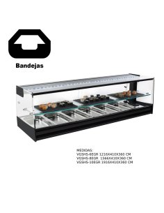 Vitrina refrigerada sushi Remota VGSHS-6EGR