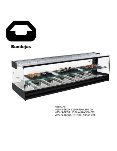 Vitrina refrigerada sushi Remota VGSHS-6EGR