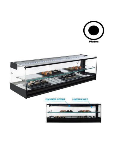 Vitrina refrigerada sushi Remota VGSHS-120EGR