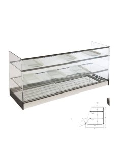 Vitrina de tapas 3 Pisos Remota VGTR-3 120