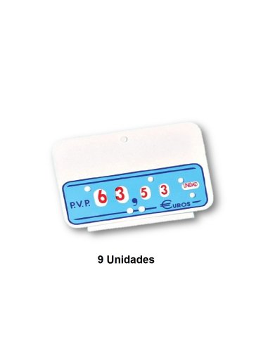 Porta precios con base SPC-AZB