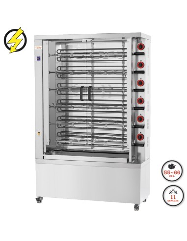 Asador de pollos doble espada FE11DOBLE-EKO 11 espadas