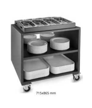 Carros de buffet para menaje Negro PUP90.813