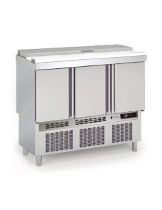 Mesas frias para ensaladas tapa INOX COMFS-140