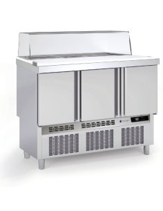 Mesas frias para ensaladas cupula cristal  COMFS-140-C