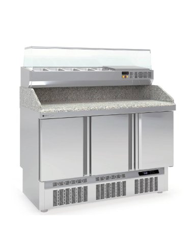 Mesa ingredientes pizza Granito COMFPCP-140