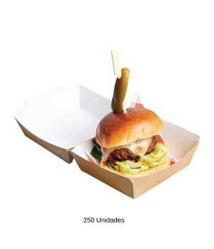 Caja hamburguesa carton 250uds NIGE802