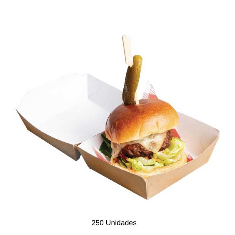 Caja hamburguesa carton 250uds NIGE802