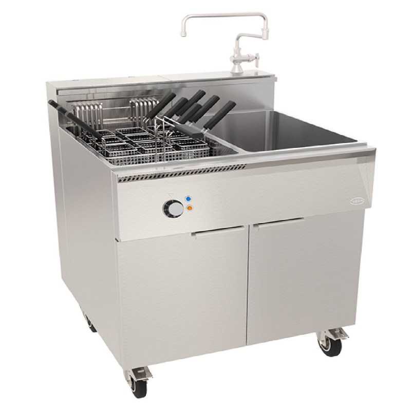 Cuece pastas industrial con Enfriador RECP800RT