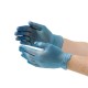 Guantes de vinilo azul NICF403