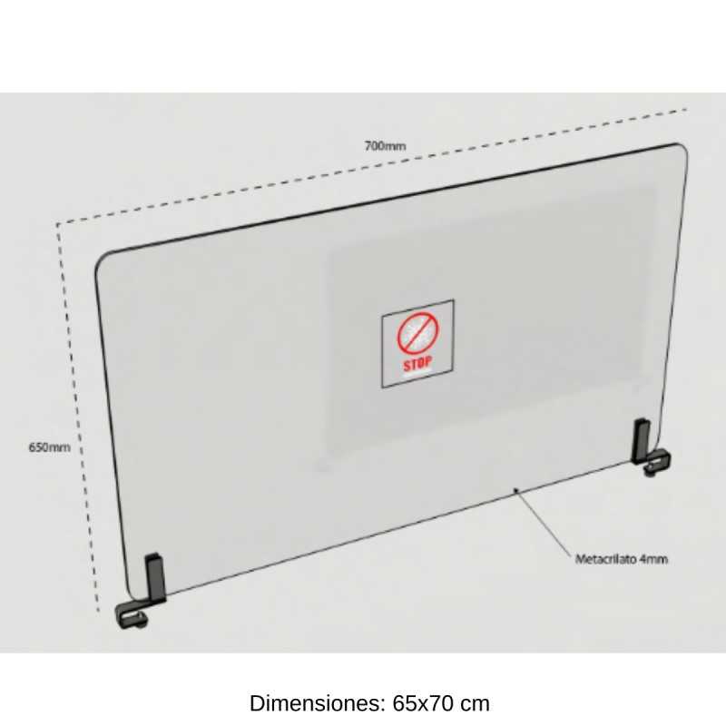 Mampara metacrilato RY8041