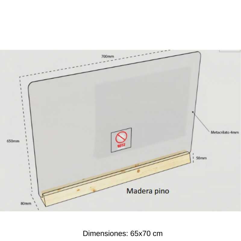 Mampara metacrilato RY8047ME