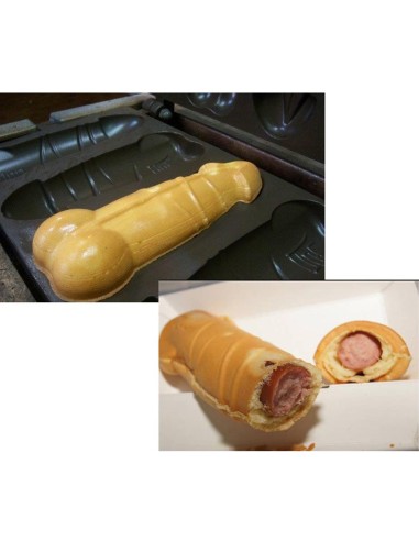 Gofrera en forma de pene IBERGOF-PN Gofre