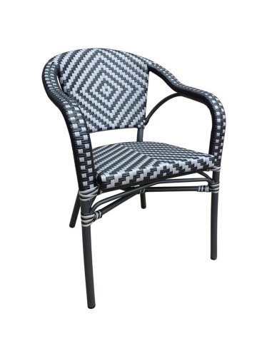Sillon rattan y Aluminio Bambu-3