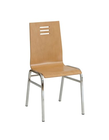 Sillas comedor madera Cromadas FYLAHOR-2