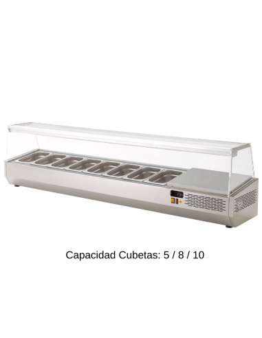Expositor de Ingredientes Tapa Cristal EDEIV-135 HC
